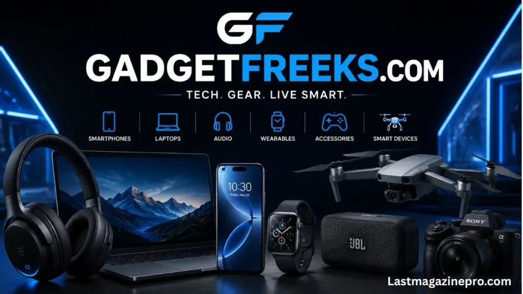 GadgetFreeks.com branding, showcasing its focus on tech gadgets and accessories for consumers.