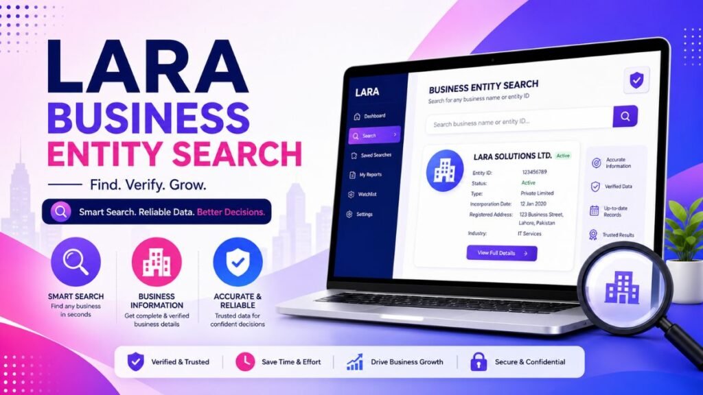Lara Business Entity Search – online business entity lookup and registration information.