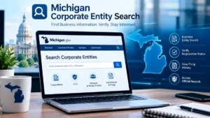 Michigan corporate entity search for finding business registration and entity records