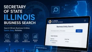 Secretary of State Illinois business search for finding company and business records online.
