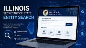 SOS IL Business Search for finding Illinois business entity and registration details.