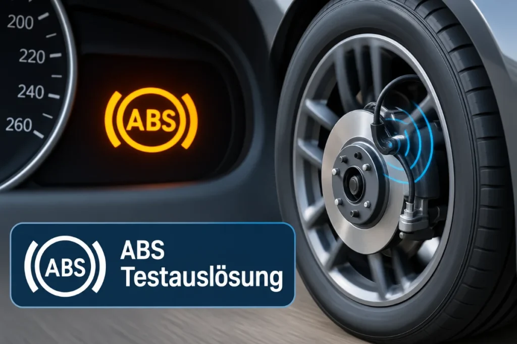 The term ABS Testauslösung is generally associated with testing, activating, or checking a vehicle's anti-lock braking system (ABS).